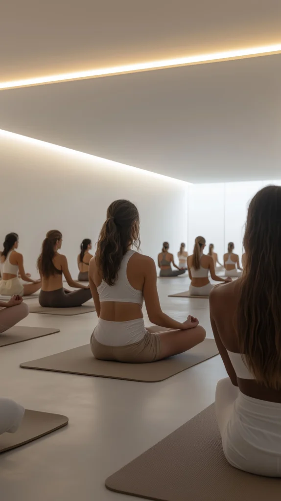 Yoga studio organization: class scheduling and bookings